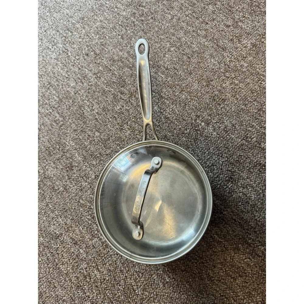 Cuisine Art Stainless Steel 1.5 Quart Saucepan Pot With Lid Good Used Condition